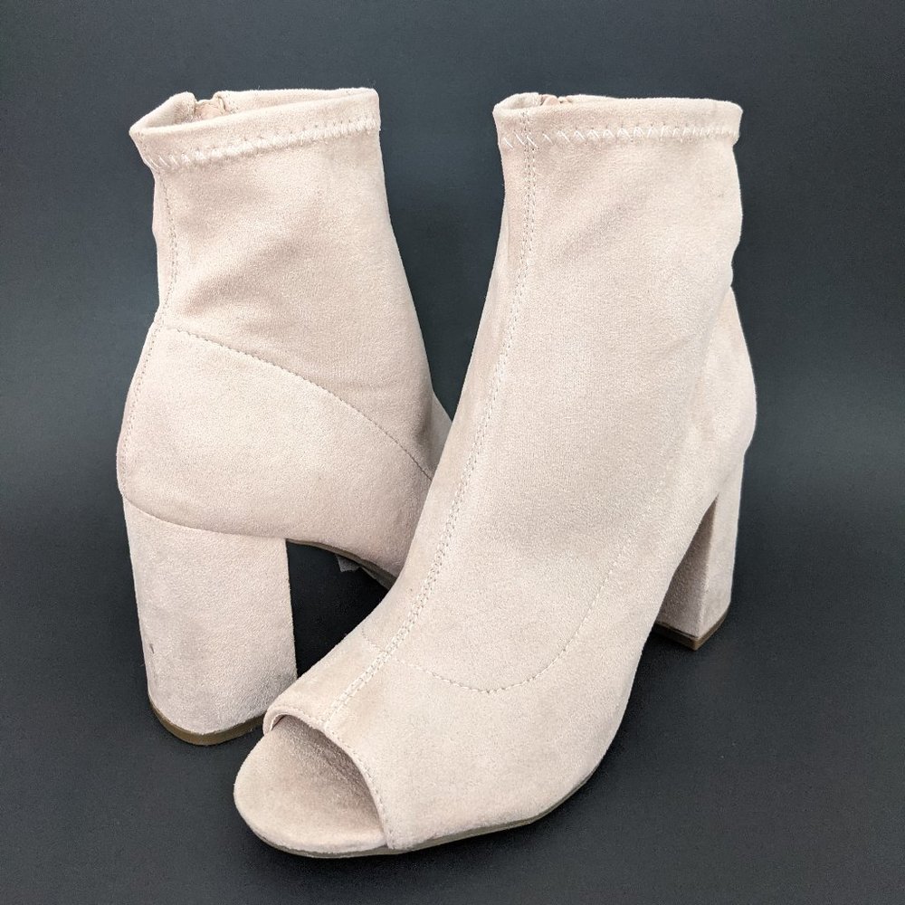 MIA Avril Blush Peep Toe Bootie 8.5 NWT
